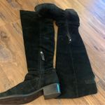 Schutz  Over The Knee Suede Black Boots Size 37 7 Photo 4
