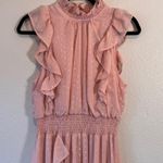 Avec Les Filles  Pink Ruffed Tiered Maxi Dress Womens 10 Romantic Coquette Fairy Photo 6