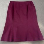 Moschino  Cheap and‎ Chic Pencil A-Line Flip Skirt Size US 10 Burgundy Photo 3