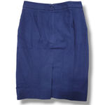 Gap Skirt Size 0 W28" Women's Pencil Skirt Stretch Stretch Business Casual Skirt Blue Photo 2