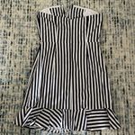 Olivaceous  stripped strapless dress Photo 3