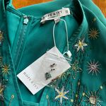 Hope & Ivy Rhea Maternity Embellished Beaded Star Midi Tea Dress Photo 5