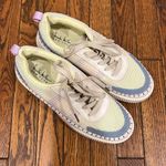 Nicole Miller New York Brita Woven Rainbow Pastel Platform Sneakers Photo 1