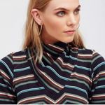 Free People x New Romantics Adobe Stripe Knit Mini Dress- Size XS Photo 2