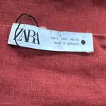 ZARA  Maroon Raw Hem Open Back Top Women’s Small Photo 4