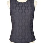 J. McLaughlin  Blouse Women’s XS Black Catalina Knit Sleeveless Tania Shell Photo 0