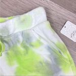 Free People Kelly Washed Tie Dye Sweat Shorts Citron Green Gray X Small Photo 3