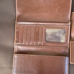 Coach leather Brown long Wallet, Established 1941 with a check holder Photo 8
