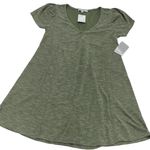 Velvet Torch  Dress Womens Large Sage Green Puff Sleeve Mini‎ Knit Photo 2