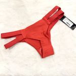 NWT Tavik Chloe Mini Cutout Swim Bottom Textured Amalfi in Hibiscus Photo 1