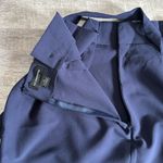 Liz Claiborne  Tie Belt A Line Skirt Womens 16 Navy Blue Paperbag Waist Career Photo 6