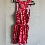 Mud Pie  Red and Pink Geometric Midi Dress Size L (12-14) Photo 5
