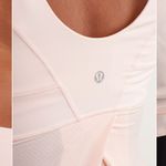 Lululemon RUN TAME ME TANK PARFAIT PINK LIGHT BABY DRAWSTRING SLEEVELESS top Photo 4