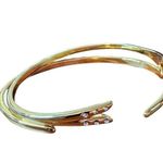 NEW Michelle Campbell Rachel Zoe Gold Tone Talon Faux Jewel Beach Set Bracelet Photo 1