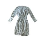 Brochu Walker NWT Maddie Womens XS Tie Front Wrap Shirt Dress Beige Crepe Photo 3