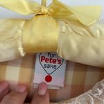 Vintage 70s For Pete’s Sake Plaid Lace Collar Long Sleeve Blouse Blue Photo 1