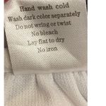 Wetseal Tie Bikini Top Blue‎ White Wood Beads Ring Center Size Large Y2K Beach Blue Photo 6