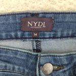 NYDJ Alina Convertible Ankle Jeans Womens 14 Blue Wash Lift Tuck Cropped Stretch Photo 2
