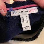 Isaac Mizrahi  | navy blue scalloped edge cardigan Photo 2