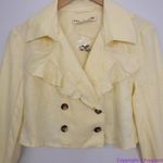 Free People NEW 100% Linen Crossover Back Bennie Crop Blazer, XS Photo 3