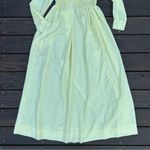 Yellow Vintage 70s Glen of Michigan Maxi Dress w/ Ruffled Stretch Button Up Top Photo 2