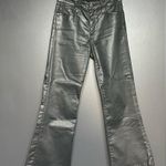AG Adriano Goldschmied NWOT AG Quinne Hi-Rise Flare Crop Faux Leather Pants 26 Photo 3