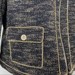 Karl Lagerfeld black and gold tweed zipper jacket Photo 2