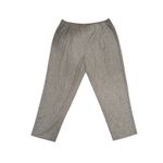 Eileen Fisher NWT Lantern Wool Flannel Pleated Tapered Ankle Pants Moon Gray XL Photo 4