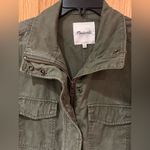 Madewell  Olive‎ Foliage Green Surplus Utility Jacket Full Zipper & Snaps Size XS Photo 10