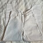 Ymi  Dream Jeans Ankle High Rise White 1 25‎ Denim Jean Raw Hem Photo 2