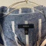 Drew  Lightweight Linen Women's Striped Blue Blazer Size L Photo 3