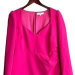 Likely DRESS WOMENS 12 Pink Mini Long Sleeve Sweetheart Neck Barbiecore Kygo Photo 1