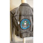 Vintage L.A. Gear Black Jean Jacket LARGE Unisex Photo 5