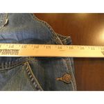 Old Navy  Maternity Womens Medium Blue‎ Denim Bib Overalls Cargo Shorts Pockets Photo 3