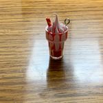 Red Milkshake Charm Pendant Photo 3