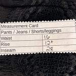 Chico's Womans Pants Size L Bohemian Resort Black Travel Lace Flowy Wide Leg Soft Photo 6