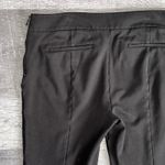 Ann Taylor Side Zip Knit Ankle Pant Womens 12 (34.5X27) Mid Rise Black Trouser Photo 5