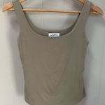 Carly Jean Los Angeles  CJLA Olive Green Tank Top Small Photo 0