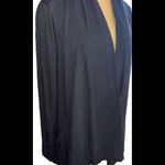 Athleta Classic Wrap Black Preppy Soft Athletic Lounge Dressy Cardigan Size M Photo 4
