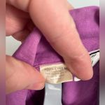 Kenar  VTG 100% linen‎ Purple 1/2 Button-Up Shirt Photo 3