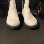 Sorel Lennox Chelsea White Leather Ankle Boots Lug Sole 9.5 Photo 2