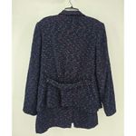 Lafayette 148 New York Tweed Blazer Skirt Suit Navy Multi Color Size 14 Size 16 Blue Photo 2