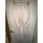 Paige Women's  Size 25 Beige Faux Leather Ankle Cropped Pants Photo 2