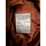 Elodie Anthropologie  Faux Sherpa Shearling Teddy Coat Oversized Rust Size Small Photo 5