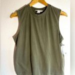 Treasure & Bond  Green Boxy Muscle Tee Size Large NWT Photo 0