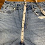 American Eagle  Mom Jeans Womens Size‎ 4 Short Ripped Distressed Light Wash Denim Photo 10
