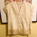 Helmut Lang  Ivory Silk Blouse M Photo 0