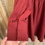 EXPRESS Burgundy Red Long Sleeve Mock Neck Mini Casual Dress XL Photo 3