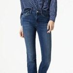 Mavi Jeans Zach Mid Rise Slim Fit Denim Straight Leg Jeans Deep Brushed 33 / 16 Blue Photo 0