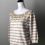 Ruby Rd . | Cream and Gold Holiday Sweater Photo 2